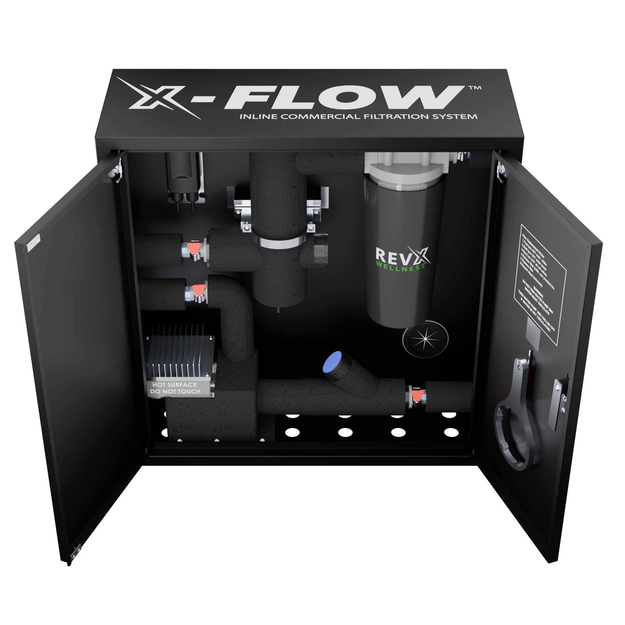 RevX X-FLOW Cold Plunge Filtration System – UV + 20-Micron Water Cleaning Pump