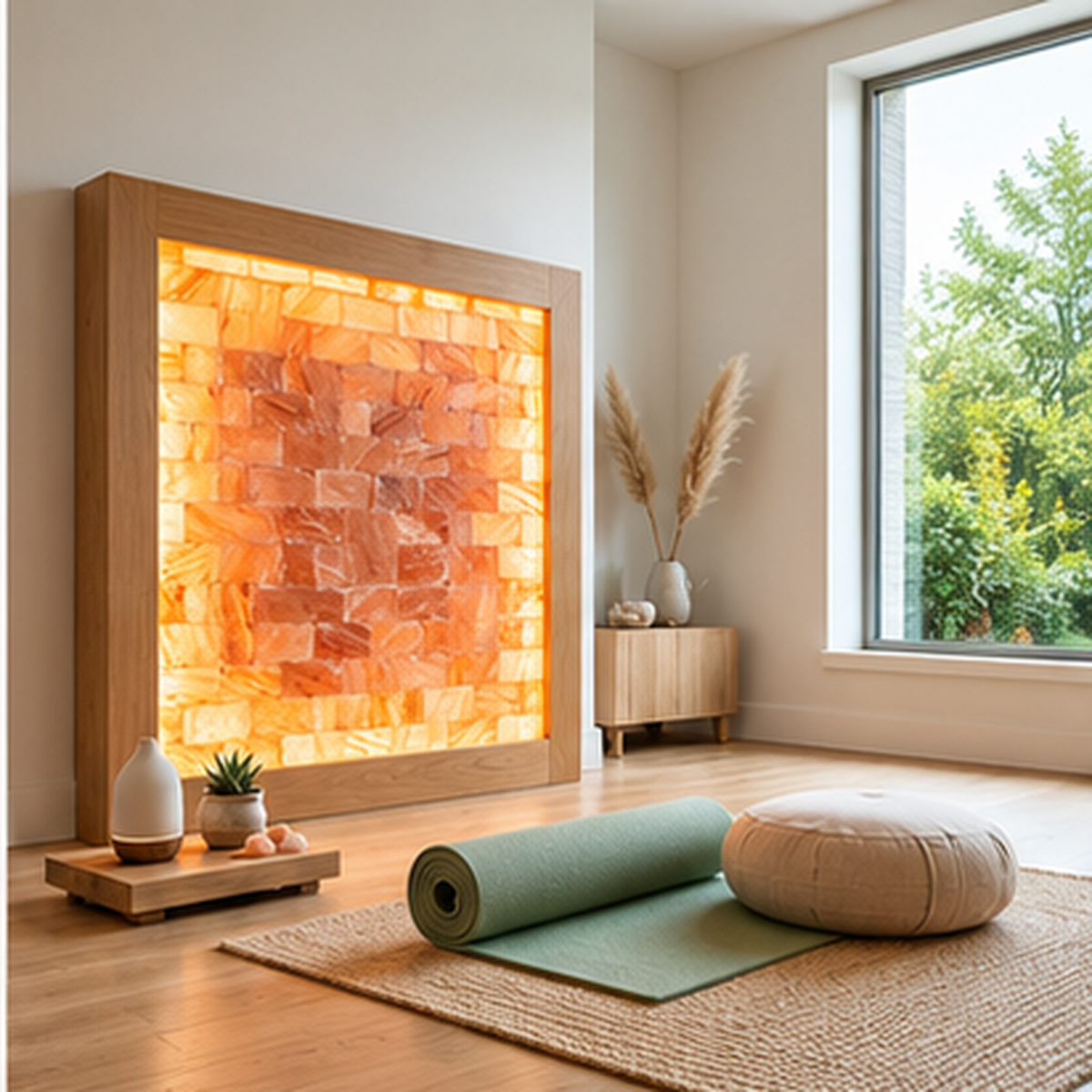 Himalayan Pink Salt Bricks Kit โ 16 Sq Ft Total Coverage | Choose 4"x8"x2" or 8"x8"x2" Tiles for Saunas & Wellness Rooms