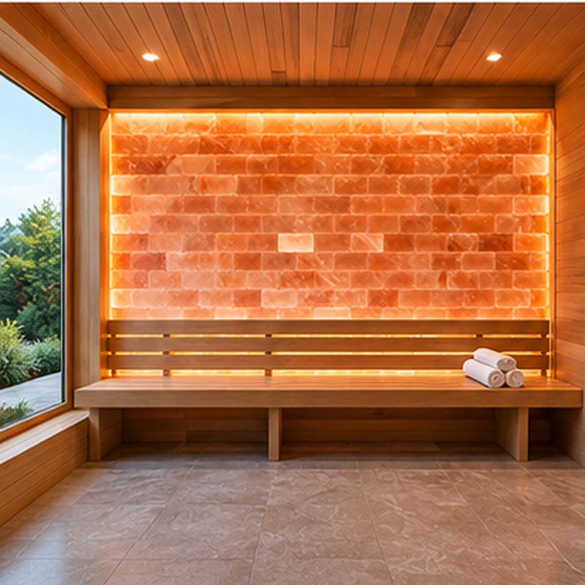 Himalayan Pink Salt Bricks Kit – 32 Sq Ft Total Coverage | Includes (144) 4"x8"x2" Bricks for Sauna & Spa Walls