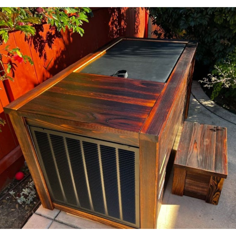 Handcrafted Redwood Cold Plunge Tub – Premium 110V Home Ice Bath with Ozone Filtration, Chiller System & Shou Sugi Ban Finish