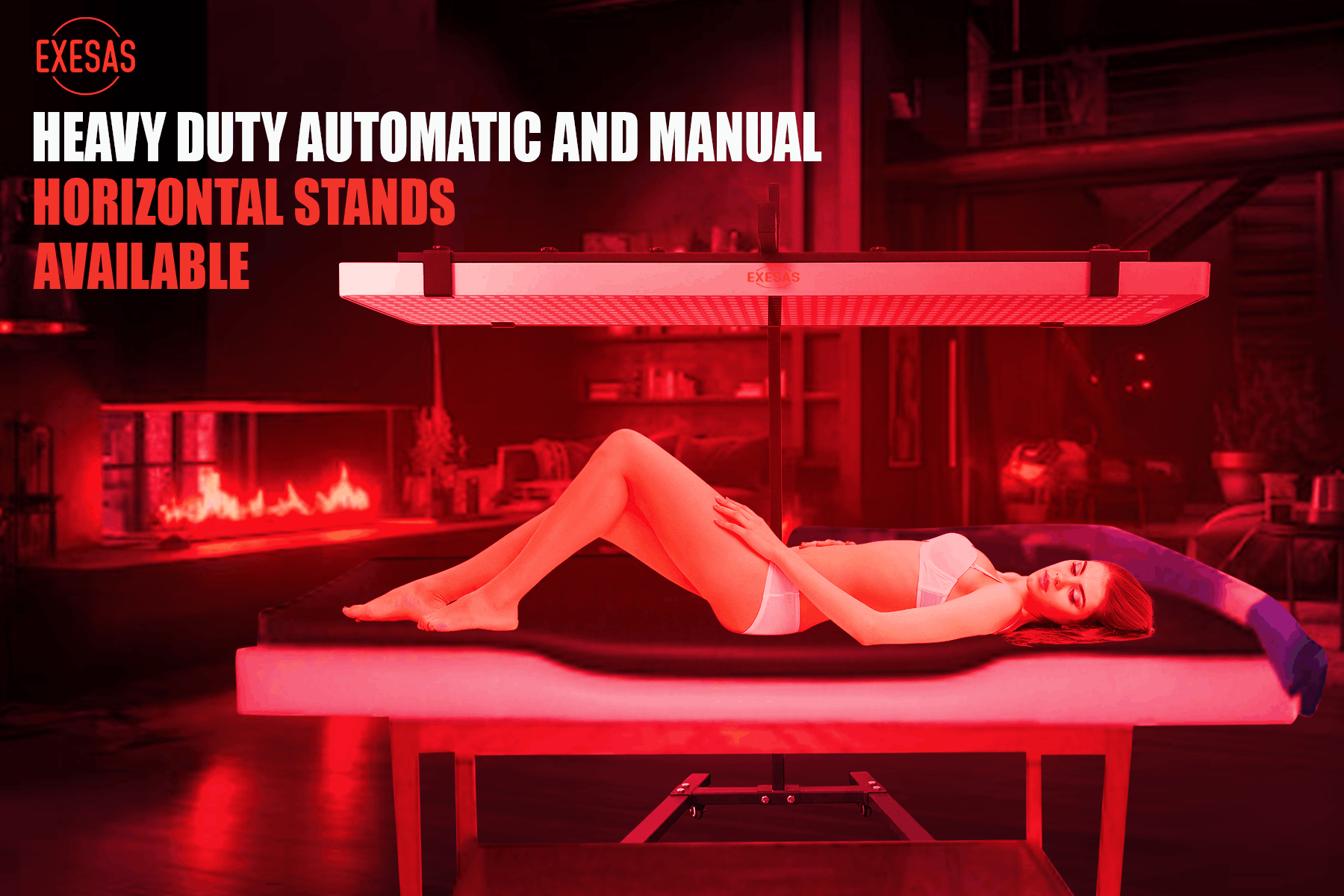 EXESAS 1008 LED Full Body Red Light Therapy Panel – 5040W Dual-Chip Infrared Device with 4 Wavelengths & Remote Control