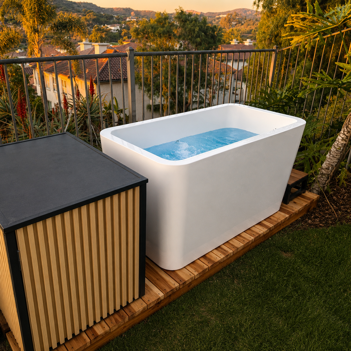 RevX X Tub Acrylic Cold Plunge + LUX High-Performance Chiller & Filtration System