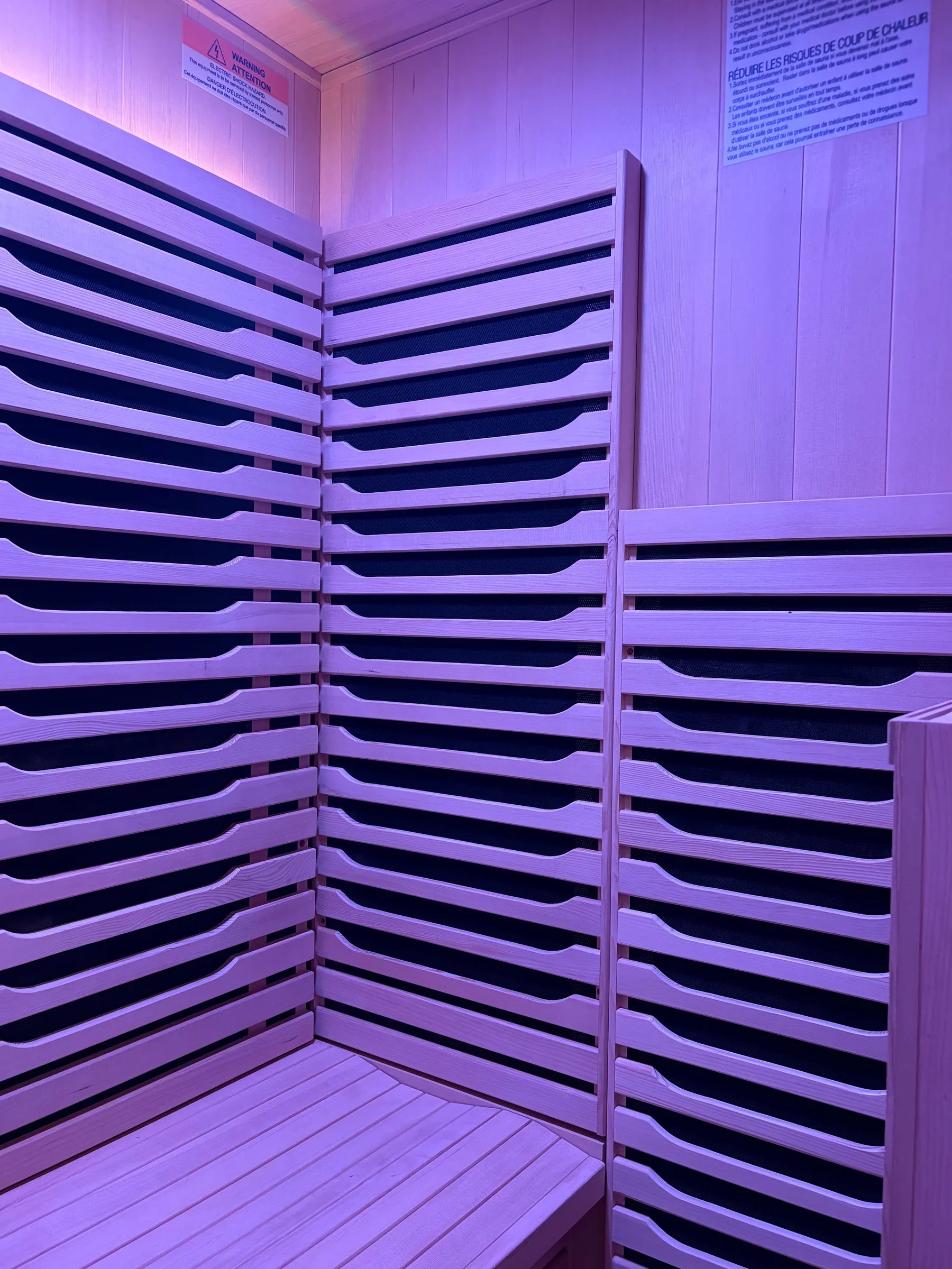 Blisspod Milano Full Spectrum Infrared Sauna – 2 Person Canadian Hemlock (Ultra Low EMF, Chromotherapy)