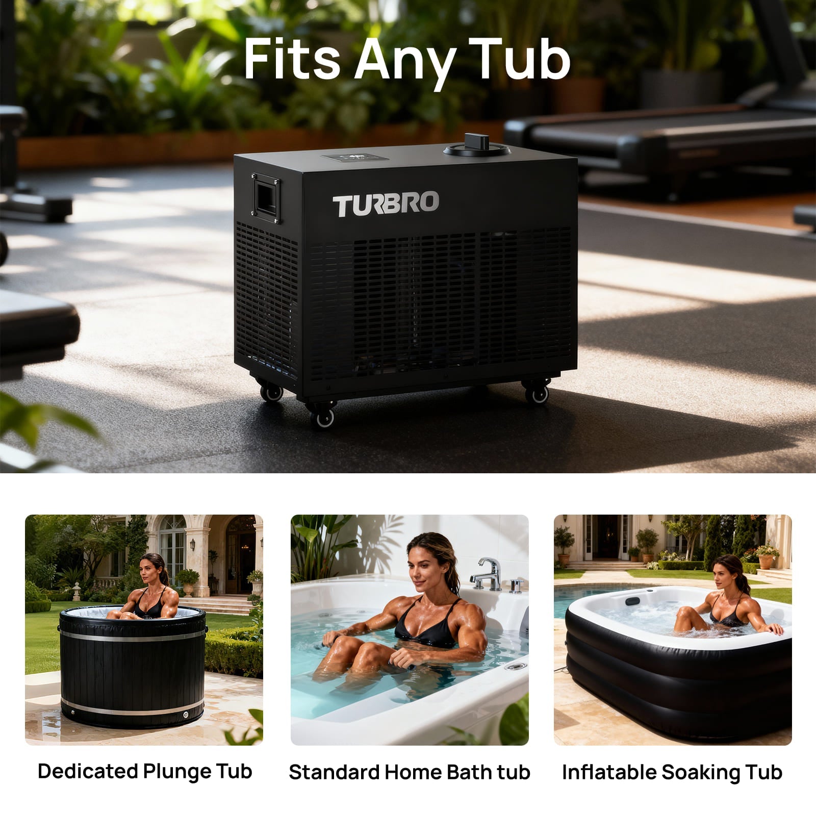 Frostcore Ice Bath Water Chiller – Cold Plunge Cooling System (36–86°F, WiFi Control)