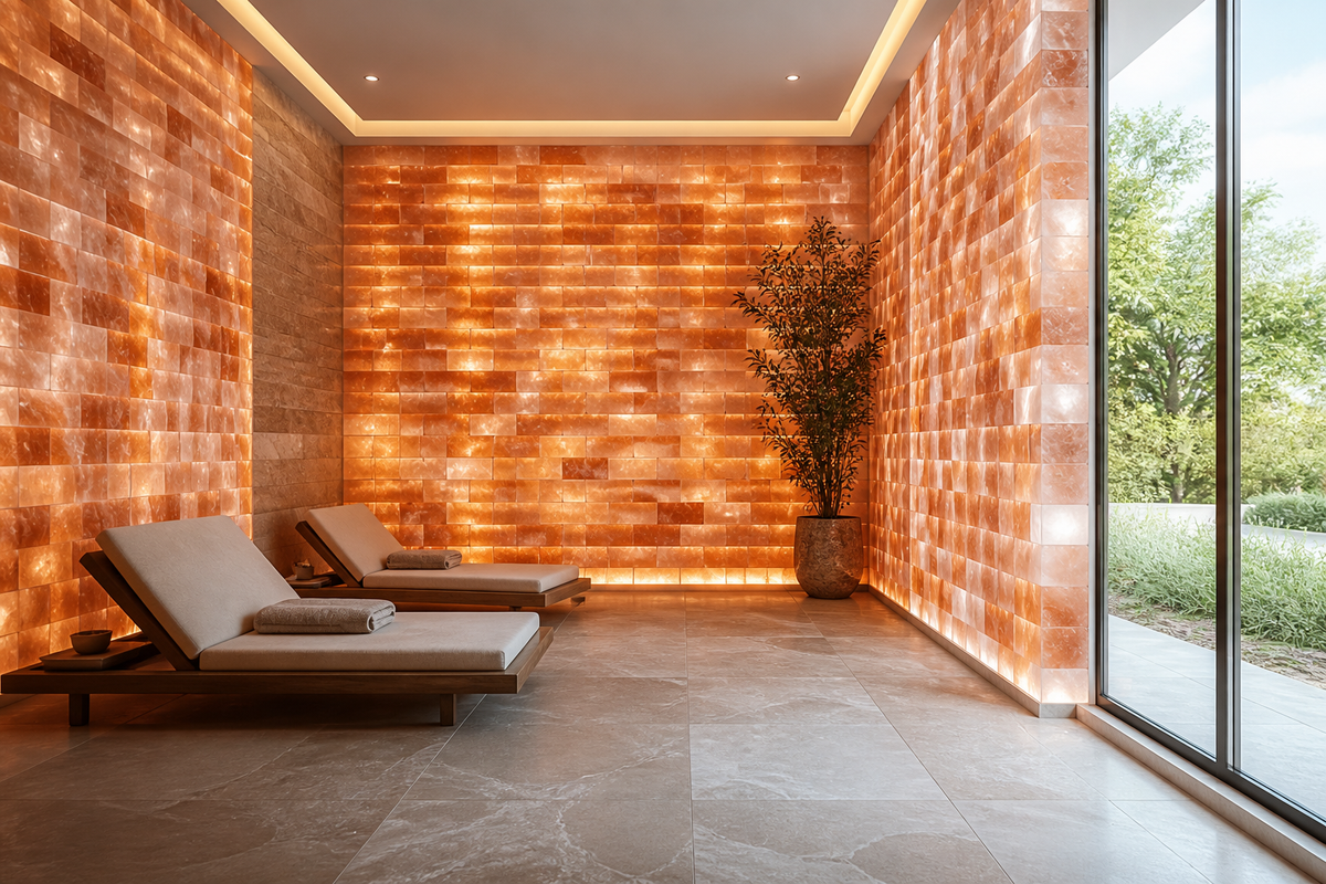 Himalayan Pink Salt Bricks Kit – 256 Sq Ft Total Coverage | Bulk Wall Tiles for Luxury Spas & Commercial Rooms