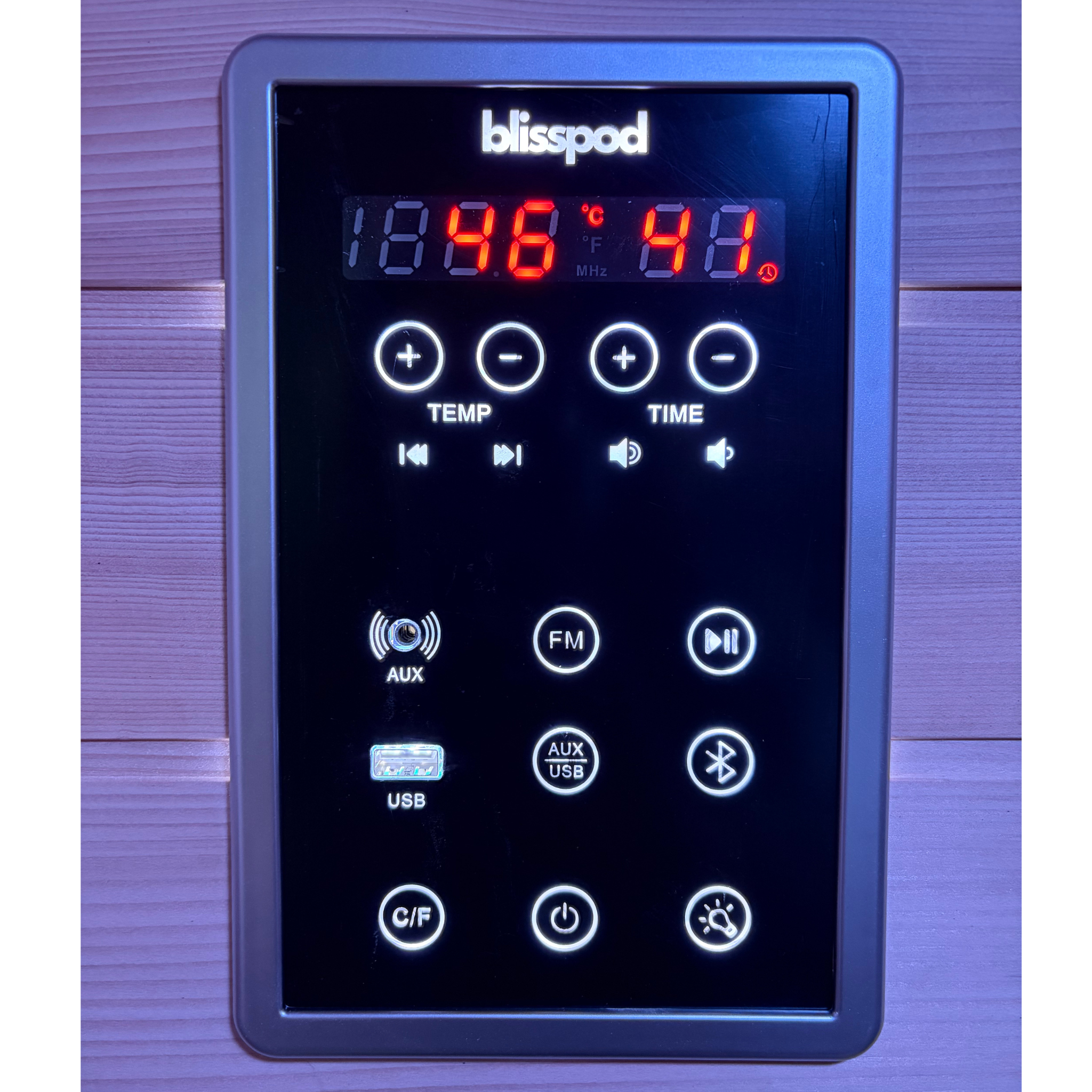 Blisspod Malmo All-in-One Infrared Sauna – Red Light Therapy, Low EMF, Chromotherapy (2 Person)