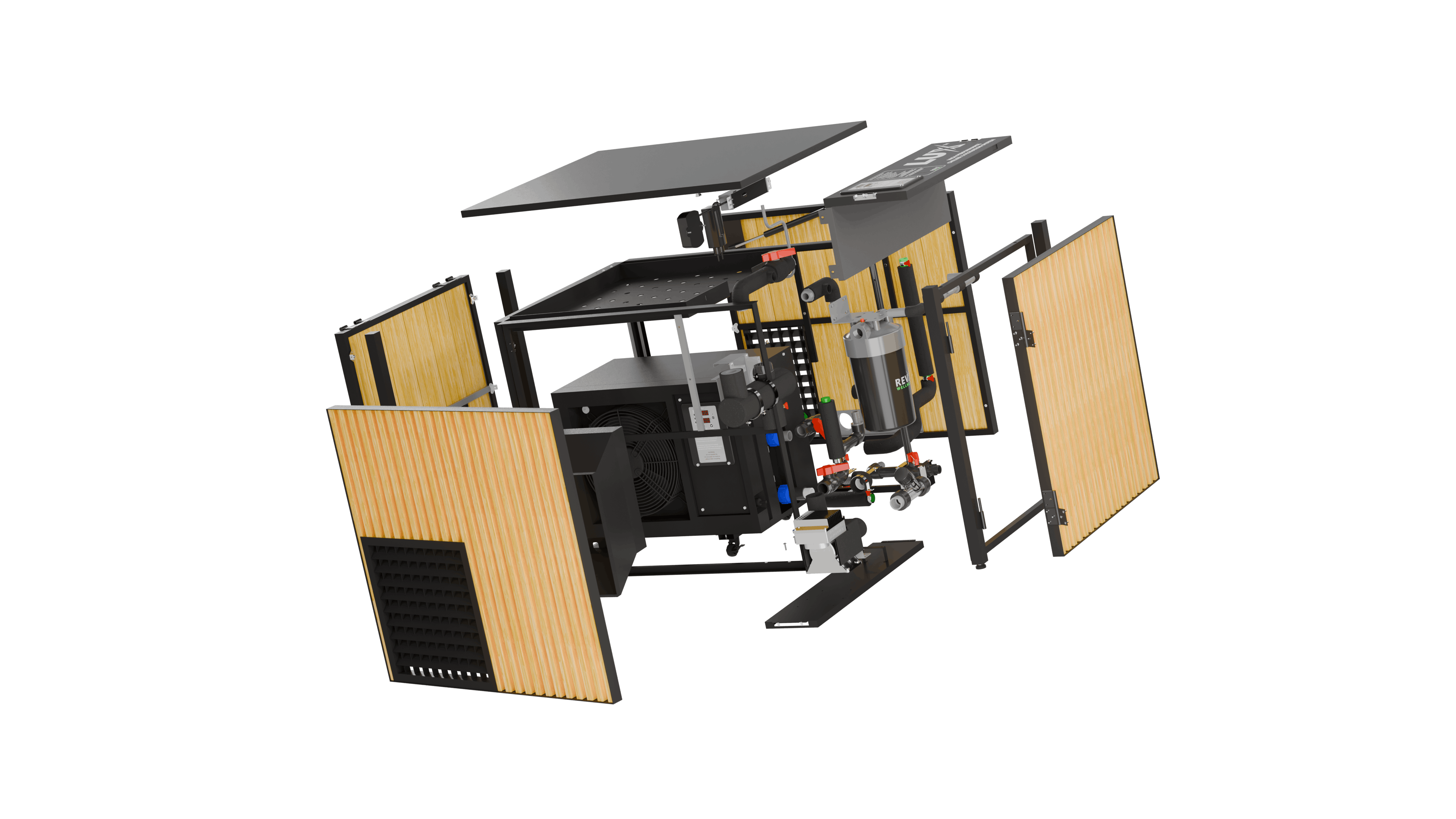 RevX X Tub Acrylic Cold Plunge + LUX High-Performance Chiller & Filtration System