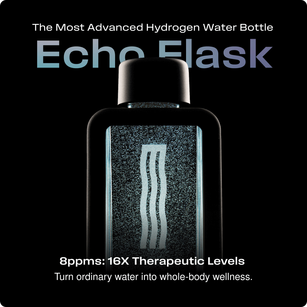 ECHO Flask Hydrogen Water Bottle – High-Performance Hydrogen Generator with Smart Tracking & Up to 8 ppm Hydrogen Infusion