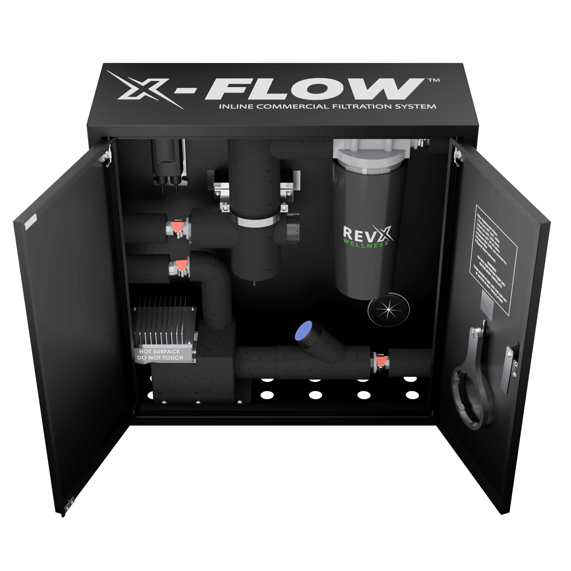 RevX X-FLOW Cold Plunge Filtration System – UV + 20-Micron Water Cleaning Pump