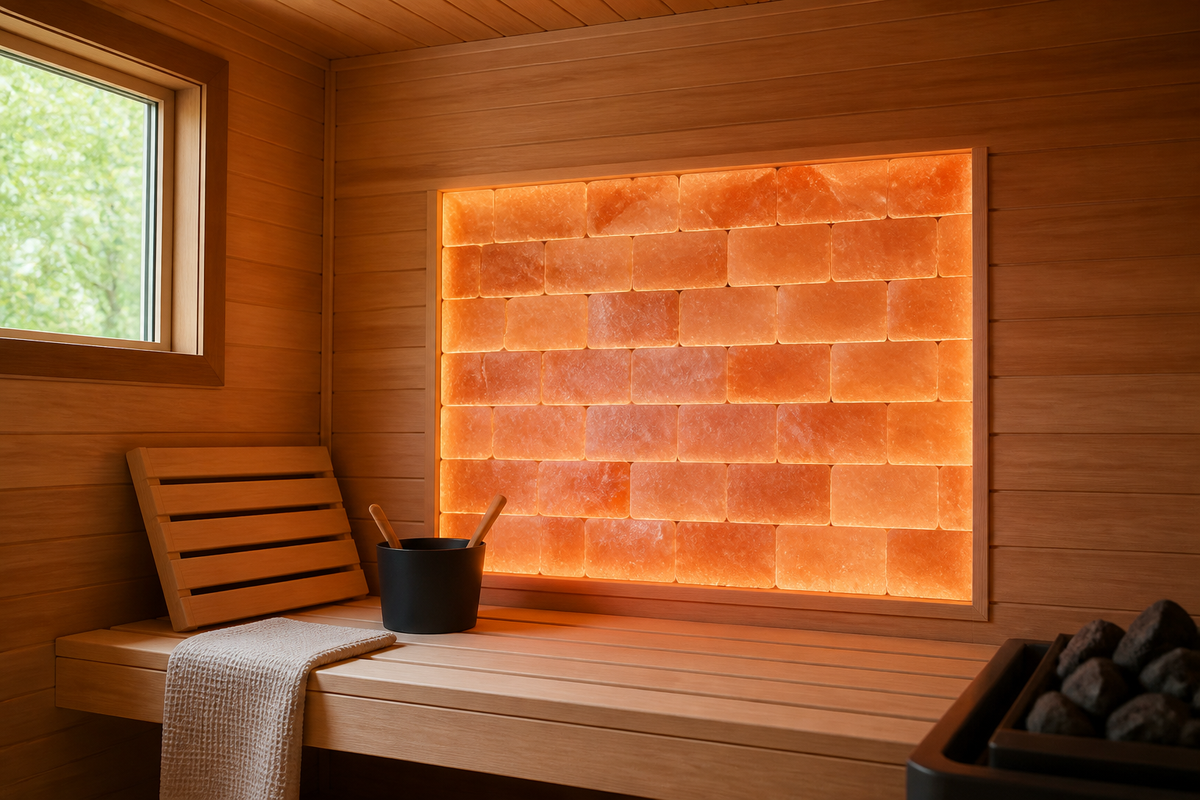 Himalayan Pink Salt Bricks Kit – 16 Sq Ft (4ft x 4ft Coverage) | 8" x 8" x 2" Blocks for Saunas & Wellness Rooms