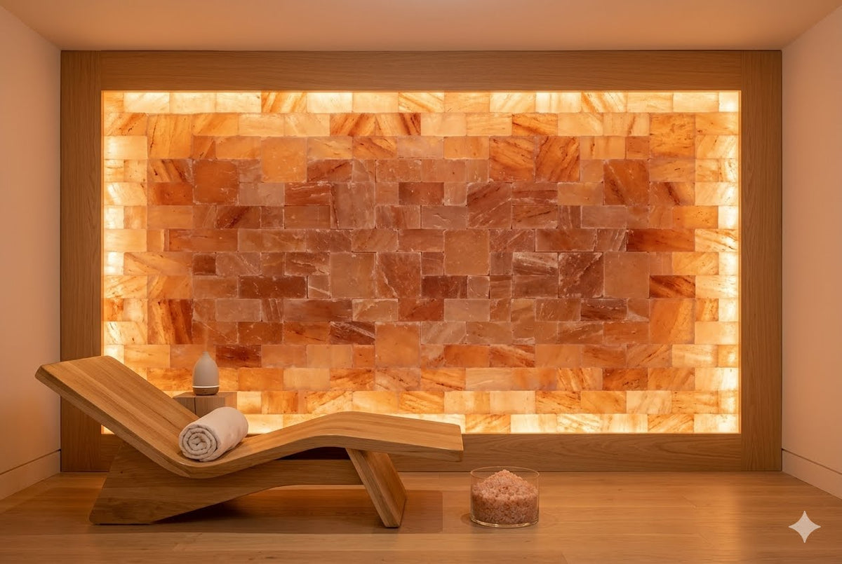 Himalayan Pink Salt Bricks Kit – 35 Sq Ft Total Coverage (8ft x 4ft Wall System) | Premium Natural Blocks for Wellness Spaces