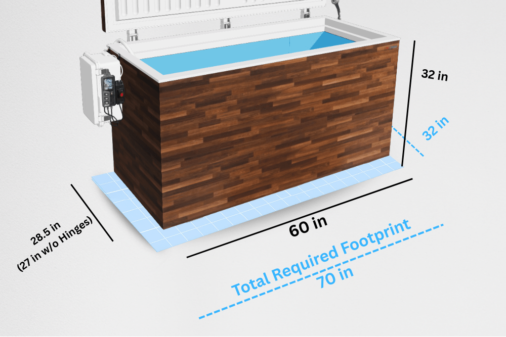 Fire Cold Plunge All-in-One Residential Ice Bath System – Built-in Compressor & Filtration