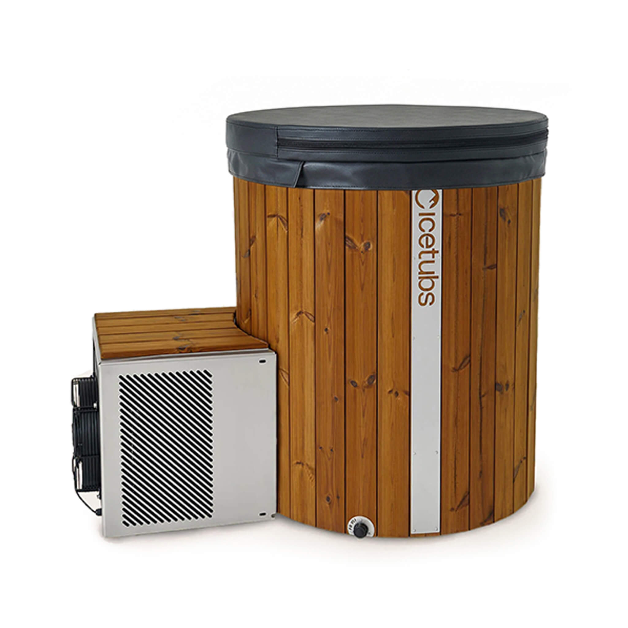 Icetubs IceBarrel XL Cold Plunge & Hot Therapy Tub – Thermowood & Fiberglass Immersion Barrel with Smart Temperature Control & Filtration System (SAK35418)