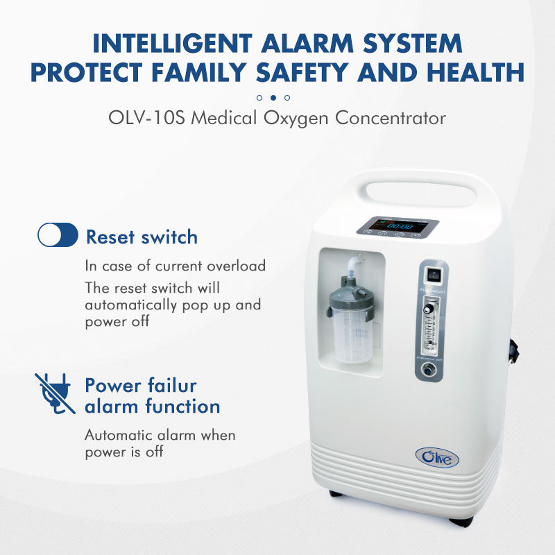 Olive 5L- OLV-5S Quiet Stationary Oxygen Machine 5 Litre With 96% Purity Oxygen