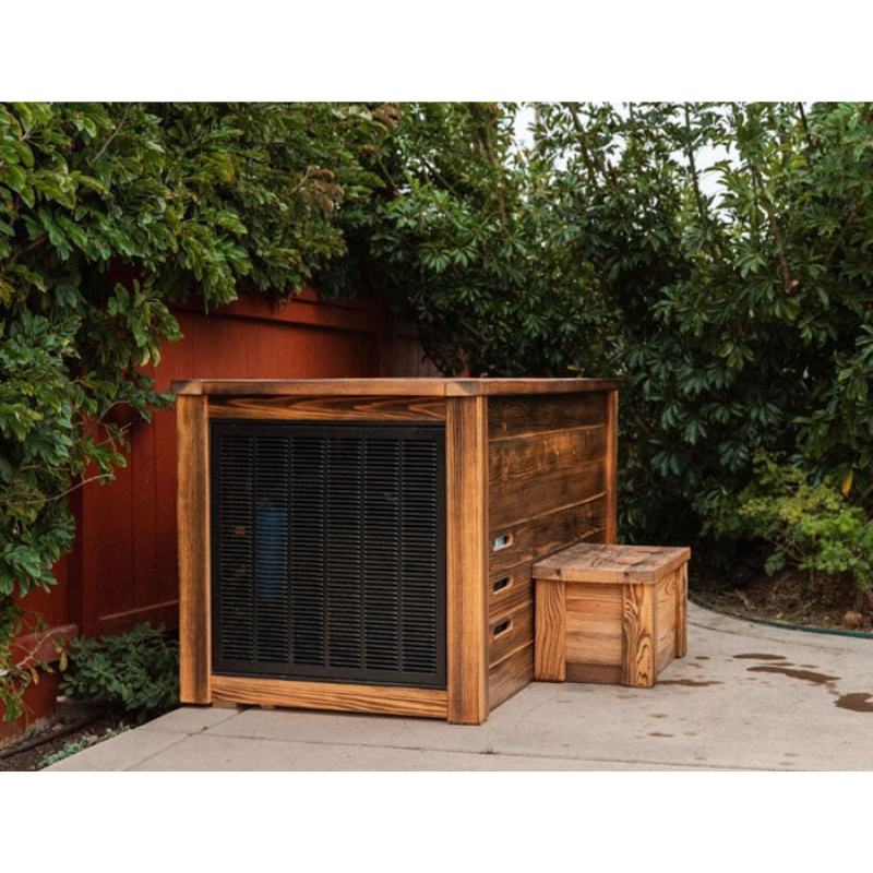 Handcrafted Redwood Cold Plunge Tub – Premium 110V Home Ice Bath with Ozone Filtration, Chiller System & Shou Sugi Ban Finish