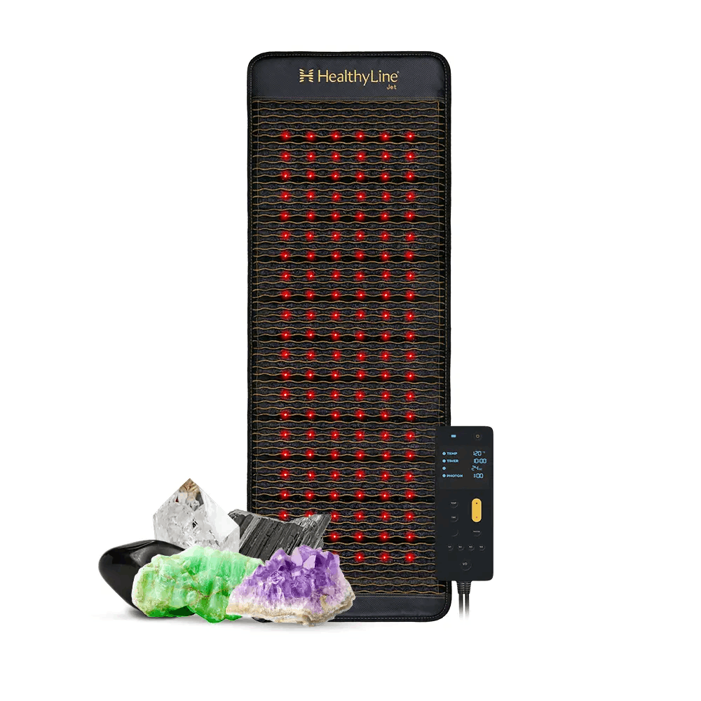 Jet Series PEMF Far Infrared Heating Mat with Red Light Therapy, Gemstones & Negative Ions