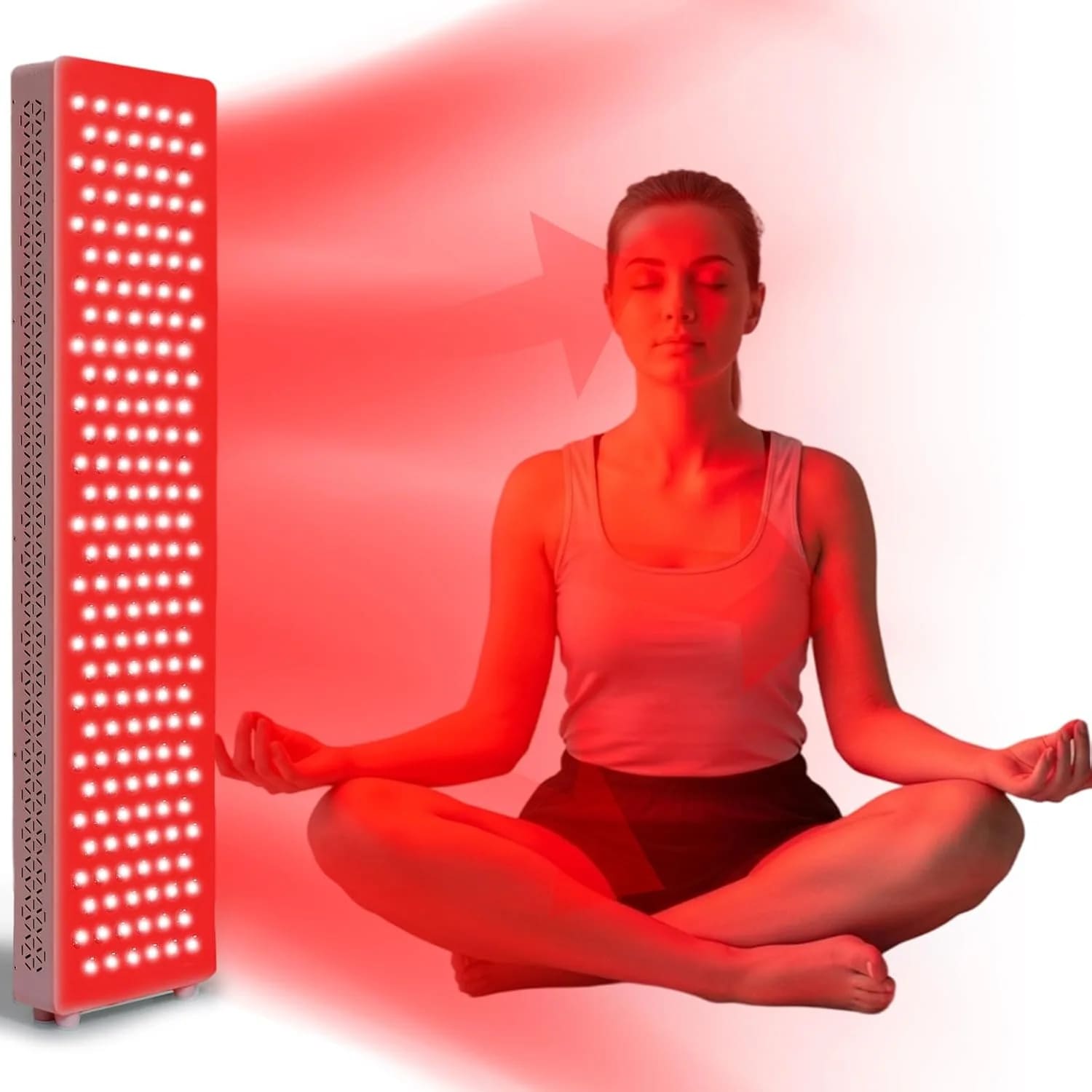 AECOJOY Red Light Therapy Panel for Face and Body with 5 Wavelengths and Timer