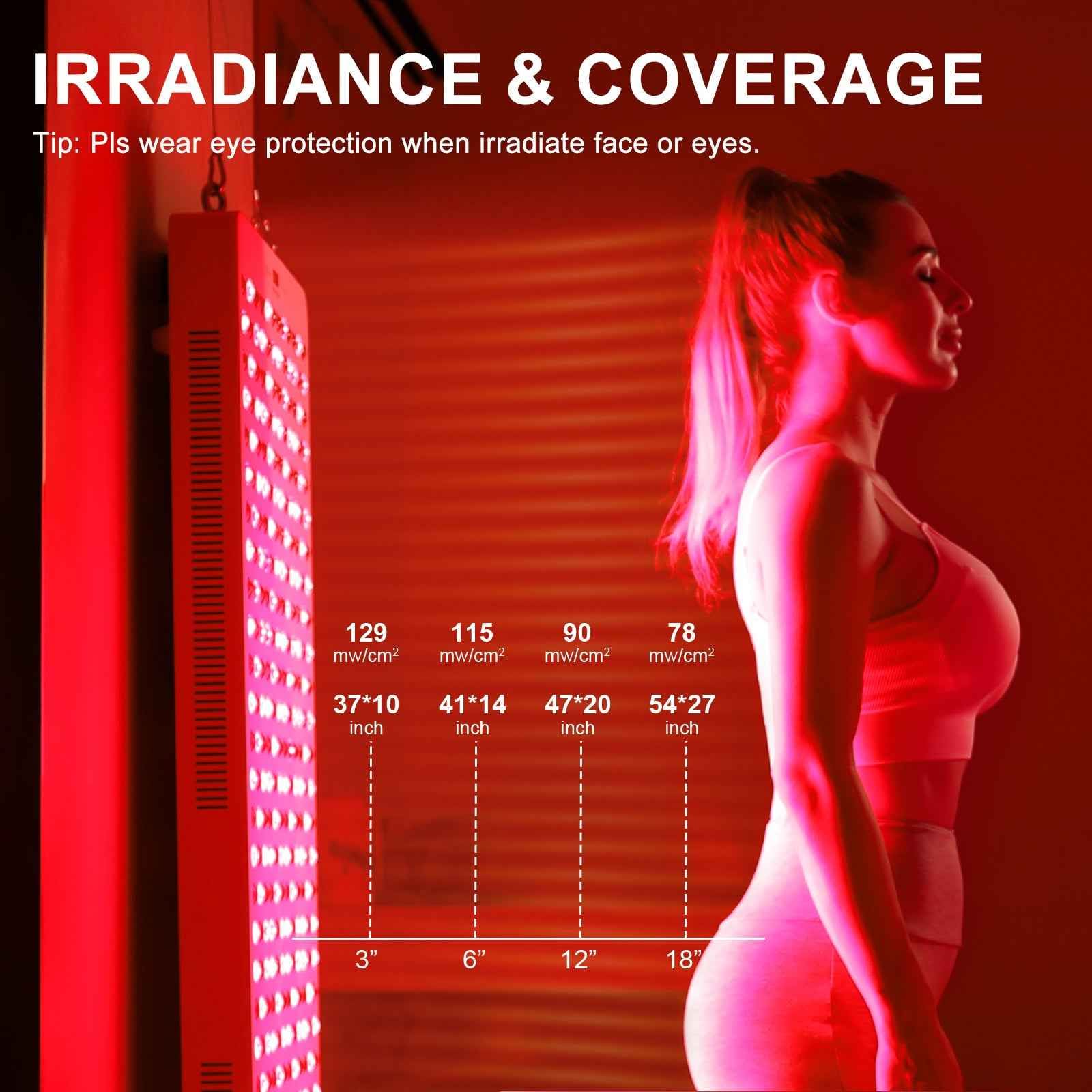 Bontanny Moving Pro Series Red Light Therapy Device with Adjustable Stand