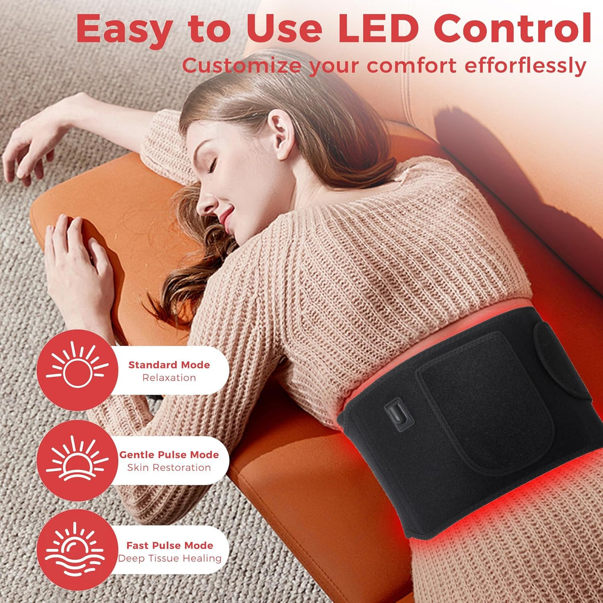 ThermaPulse Dual-Wavelength Red Light Therapy Belt