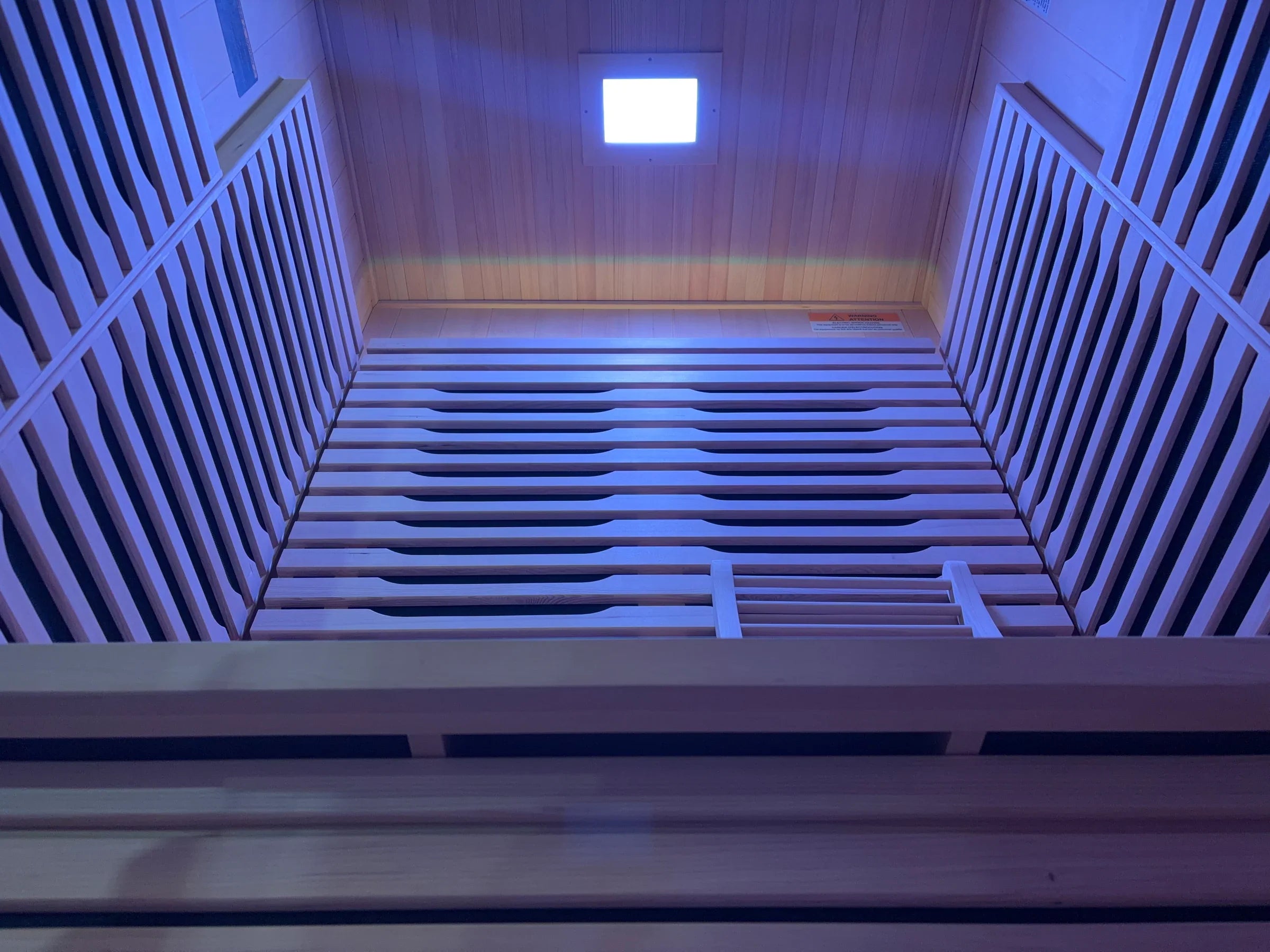 Blisspod Milano Full Spectrum Infrared Sauna – 2 Person Canadian Hemlock (Ultra Low EMF, Chromotherapy)