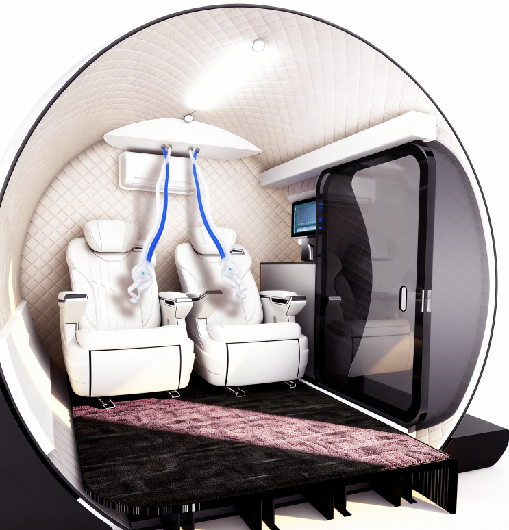 OLV-YZM02  Double seats 2.0ATA hard sitting HBOT chamber
