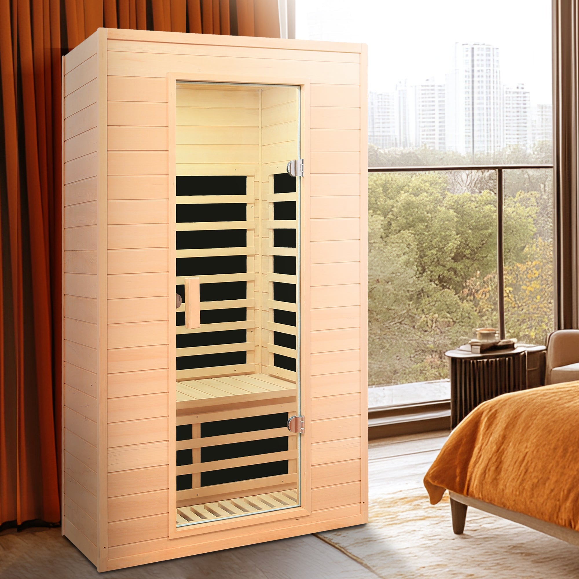 Hemlock Two-Person Far Infrared Indoor Sauna Room