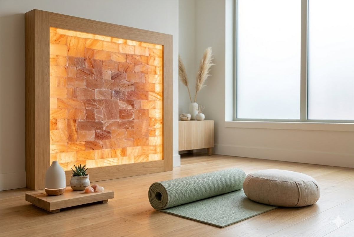 Himalayan Pink Salt Bricks Kit – 16 Sq Ft Total Coverage | Choose 4"x8"x2" or 8"x8"x2" Tiles for Saunas & Wellness Rooms