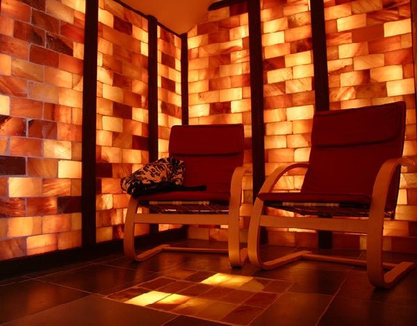 Himalayan Salt Sauna Brick Set – 144 Natural Pink Salt Bricks (8 x 4 x 2 in) for Sauna Walls, Salt Rooms & Wellness Interiors (32 sq ft Coverage)