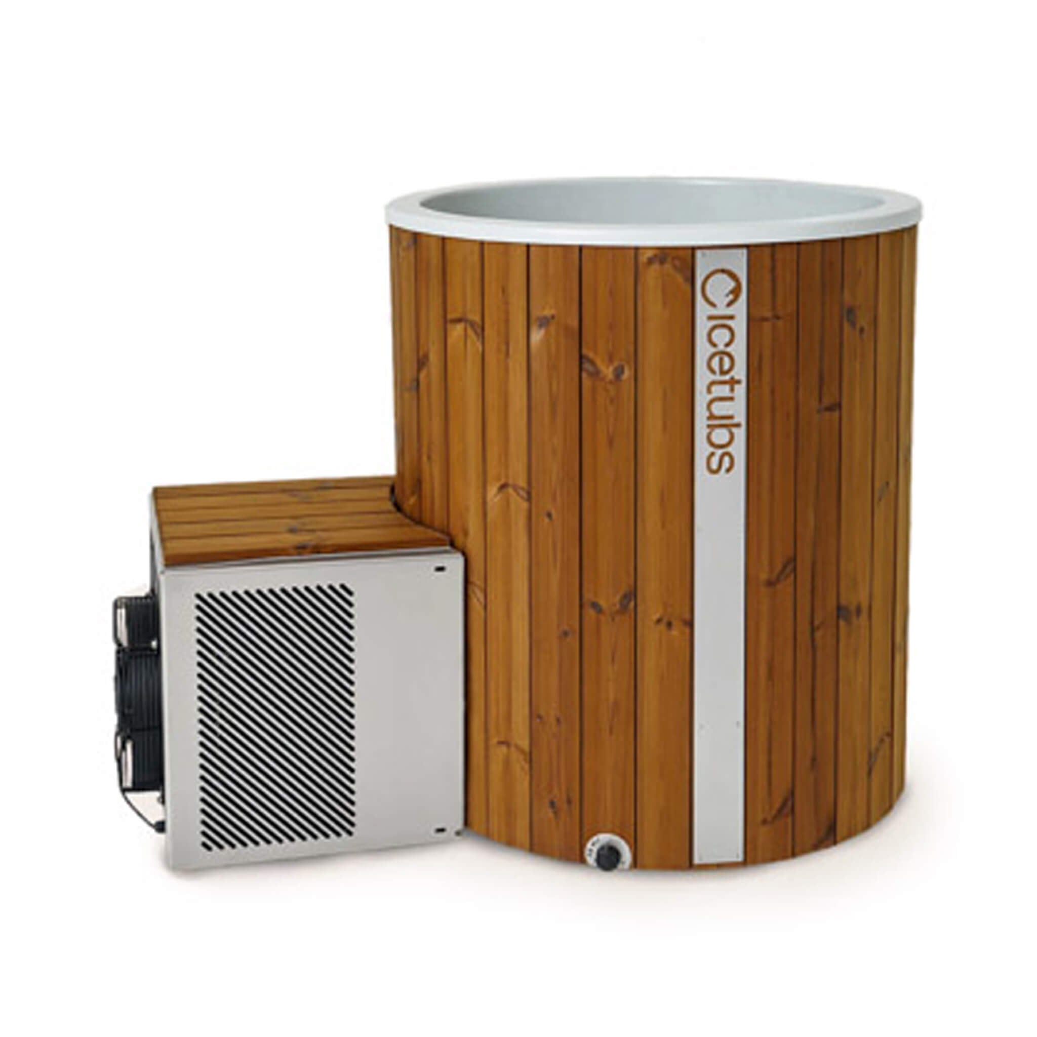 Icetubs IceBarrel XL Cold Plunge & Hot Therapy Tub – Thermowood & Fiberglass Immersion Barrel with Smart Temperature Control & Filtration System (SAK35418)