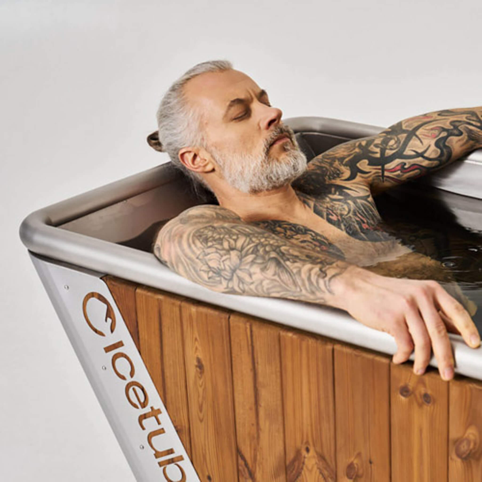 Icetubs Ice Bath Cold Therapy Tub – Thermowood & Stainless Steel Hot/Cold Immersion Tub with Smart Temperature Control & Filtration System
