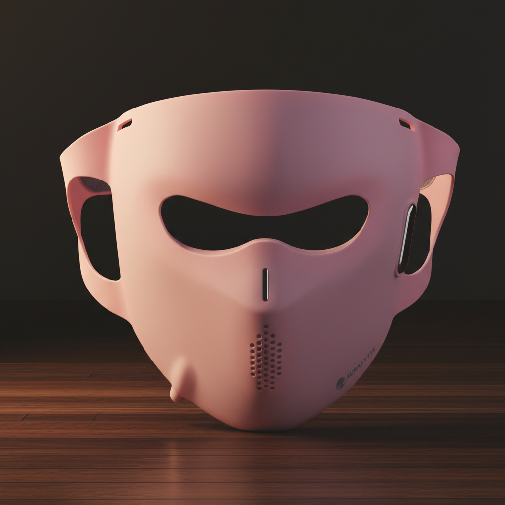 Aura Lyyfe™ Red LED Light Therapy Mask-Premium Silicone,6 Smart Modes, Adjustable Brightness, Rechargeable Design