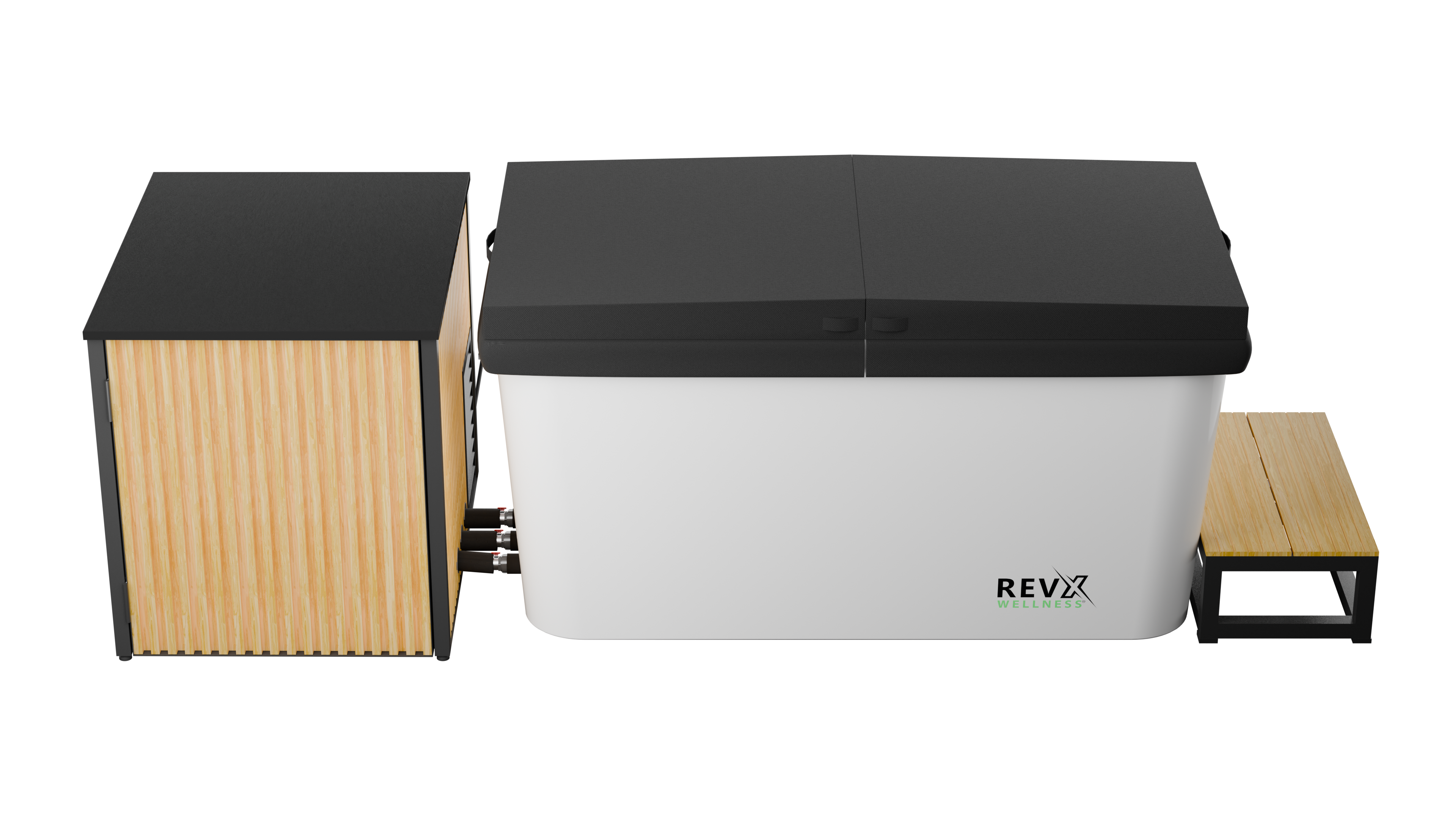 RevX X Tub Acrylic Cold Plunge + LUX High-Performance Chiller & Filtration System