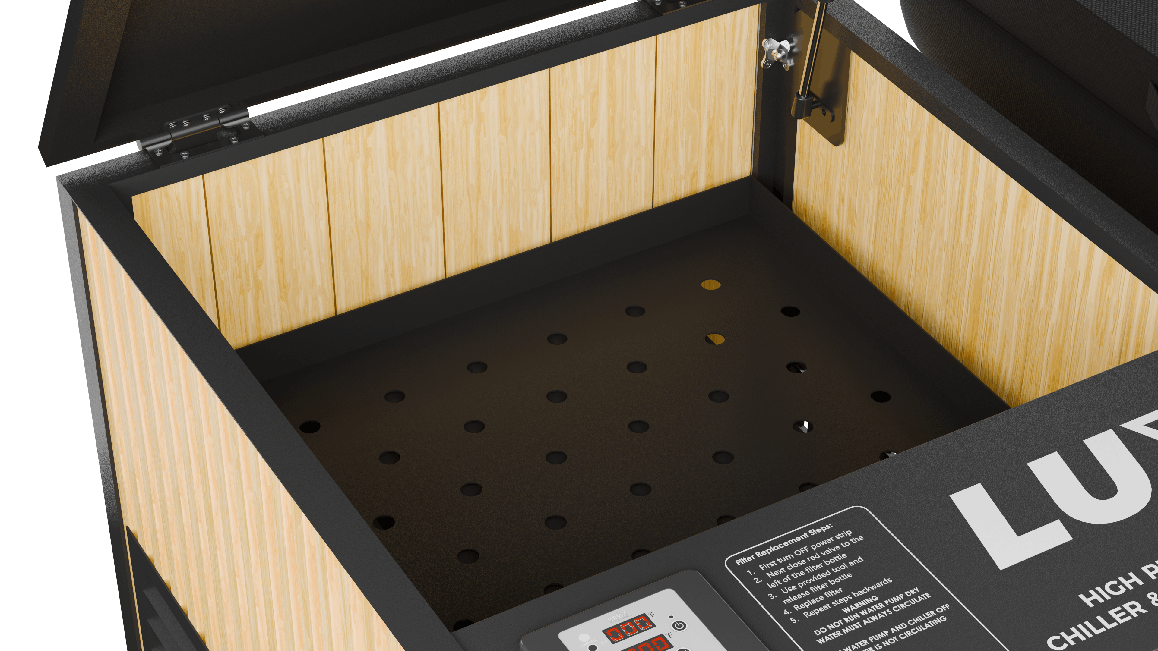 RevX X Tub Acrylic Cold Plunge + LUX High-Performance Chiller & Filtration System